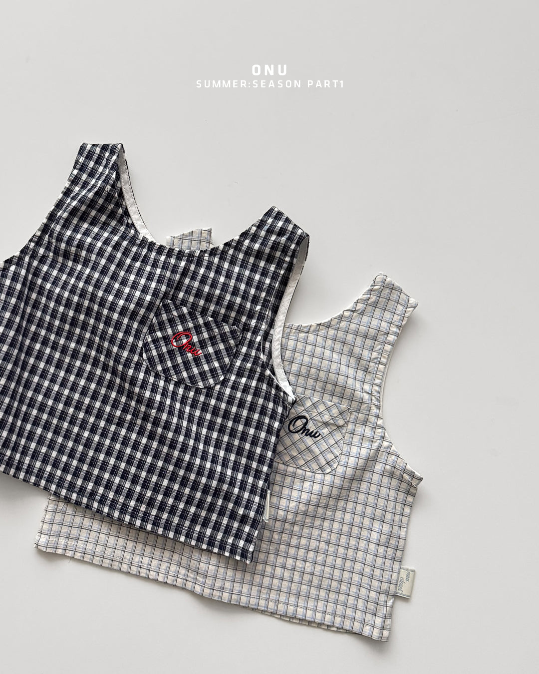 【PREORDER受付終了、ご希望はお問い合わせください。】44.Check sleeveless top