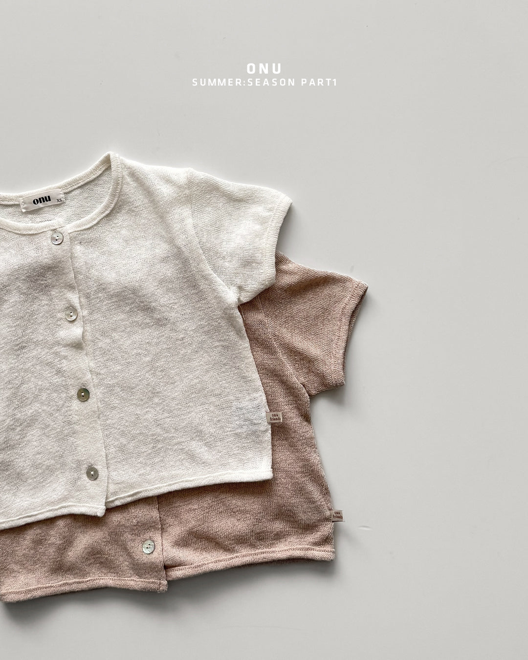 【PREORDER受付終了、ご希望はお問い合わせください。】37.Knit short sleeve cardigan