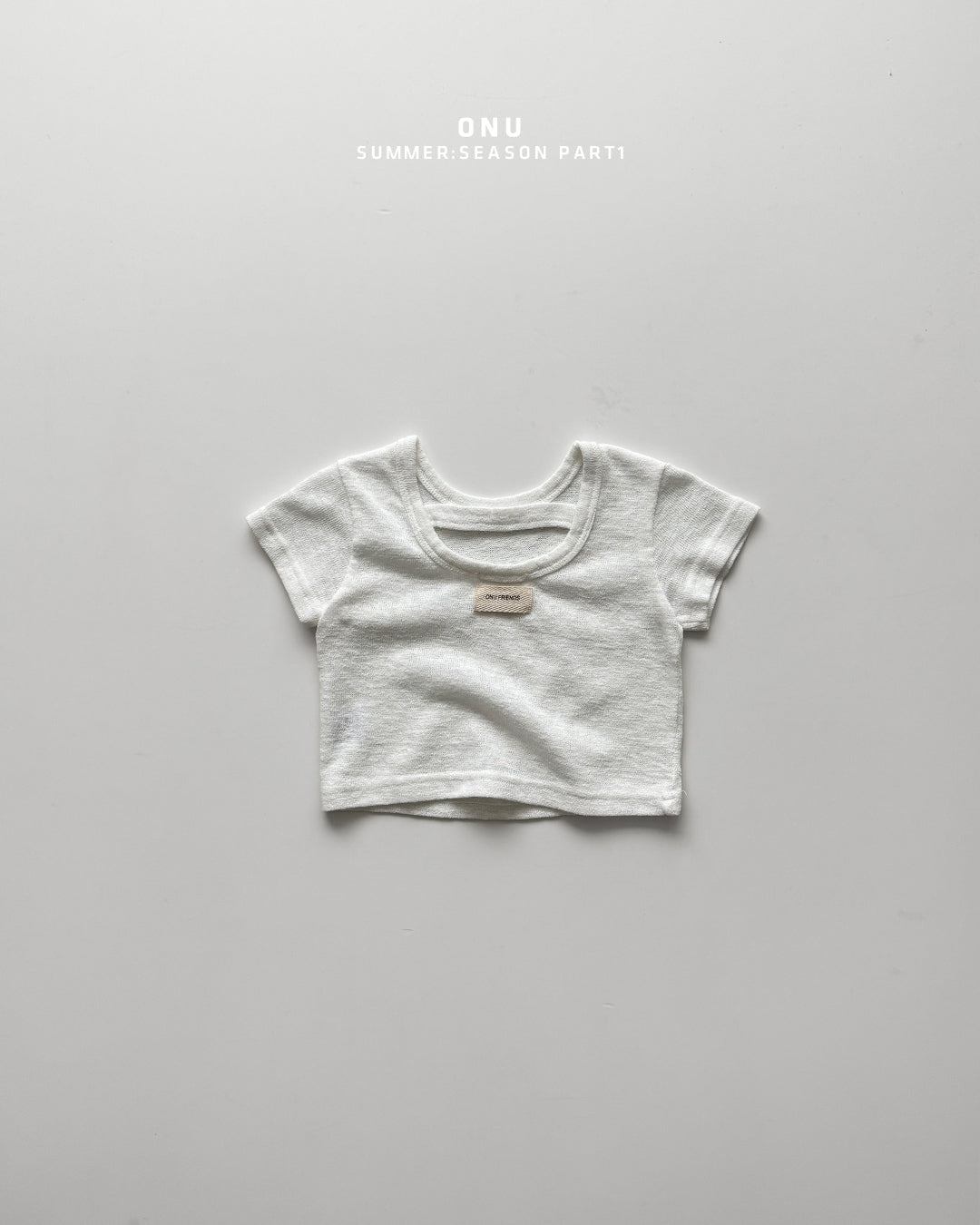 【PREORDER受付終了、ご希望はお問い合わせください。】01.U-neck short sleeve tee