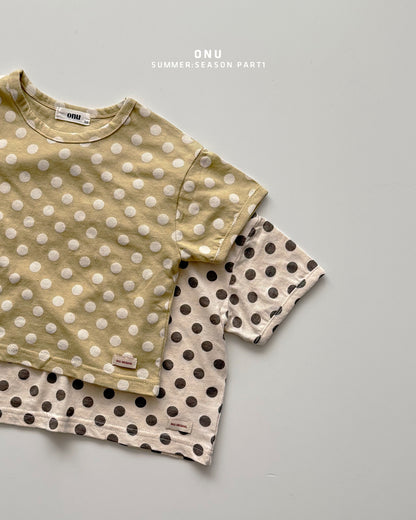【PREORDER受付終了、ご希望はお問い合わせください。】21.Eco dot short sleeve tee