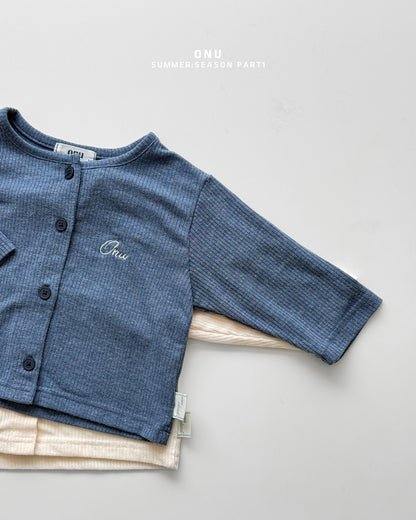 【PREORDER受付終了、ご希望はお問い合わせください。】34.Summer ribbed cardigan