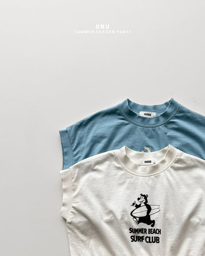 【PREORDER受付終了、ご希望はお問い合わせください。】16.Surfing bear tee