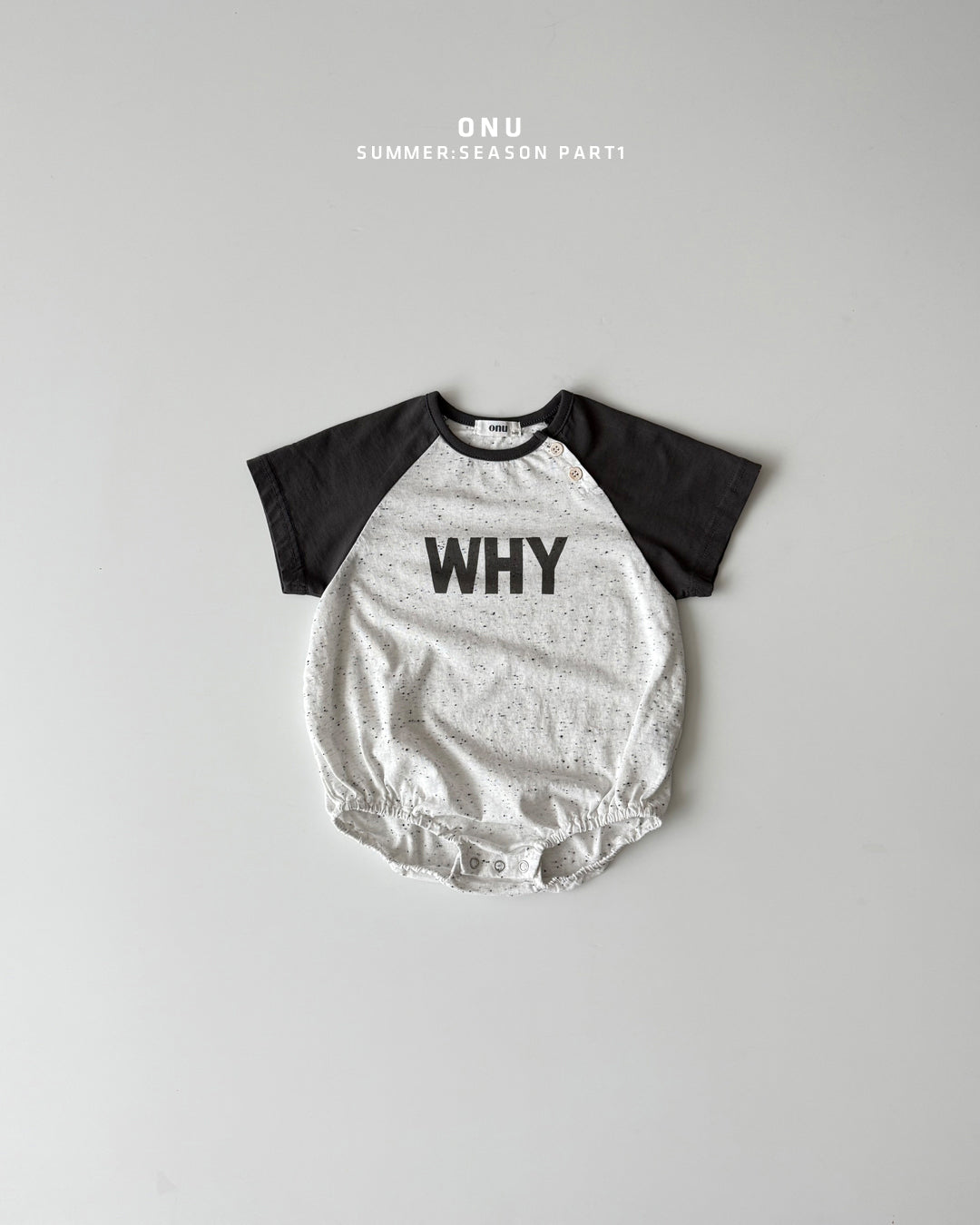 【PREORDER受付終了、ご希望はお問い合わせください。】48.Baby WHY raglan suit