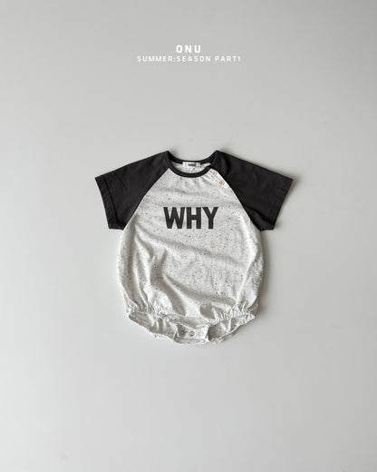 【PREORDER受付終了、ご希望はお問い合わせください。】48.Baby WHY raglan suit