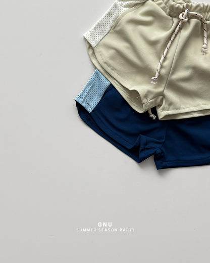 【PREORDER受付終了、ご希望はお問い合わせください。】15.Mesh color-block pants