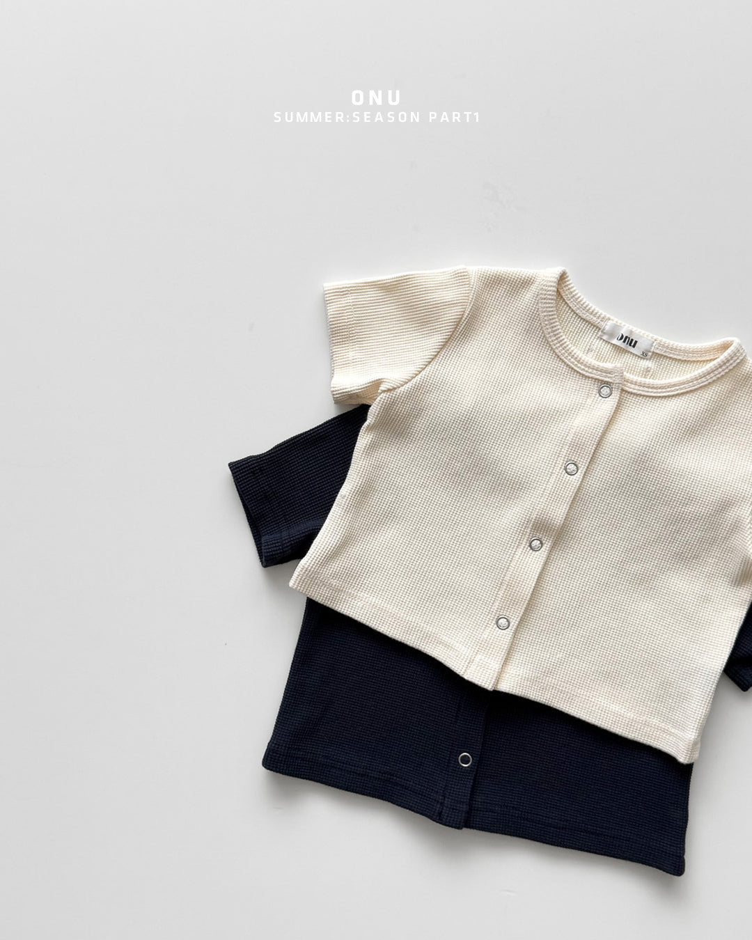 【PREORDER受付終了、ご希望はお問い合わせください。】28.Waffle short sleeve cardigan