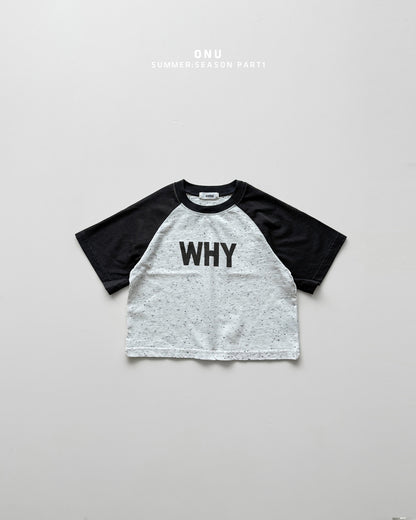 【PREORDER受付終了、ご希望はお問い合わせください。】09.WHY raglan tee