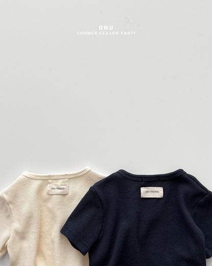【PREORDER受付終了、ご希望はお問い合わせください。】28.Waffle short sleeve cardigan