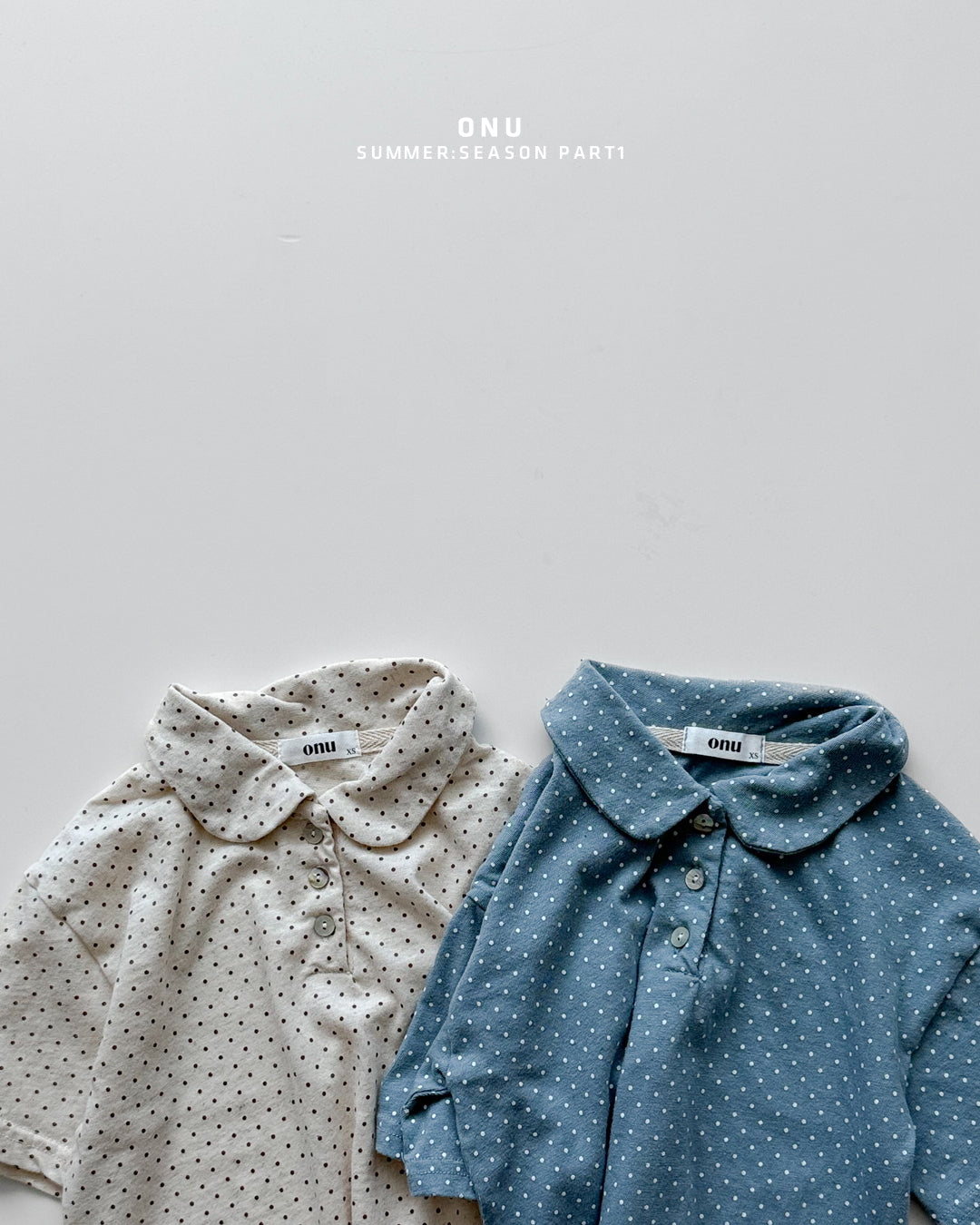 【PREORDER受付終了、ご希望はお問い合わせください。】33.Dot collar short sleeve tee
