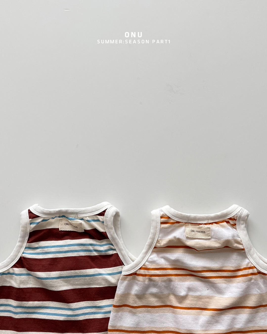 【PREORDER受付終了、ご希望はお問い合わせください。】07.Striped ribbed sleeveless top
