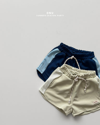 【PREORDER受付終了、ご希望はお問い合わせください。】15.Mesh color-block pants
