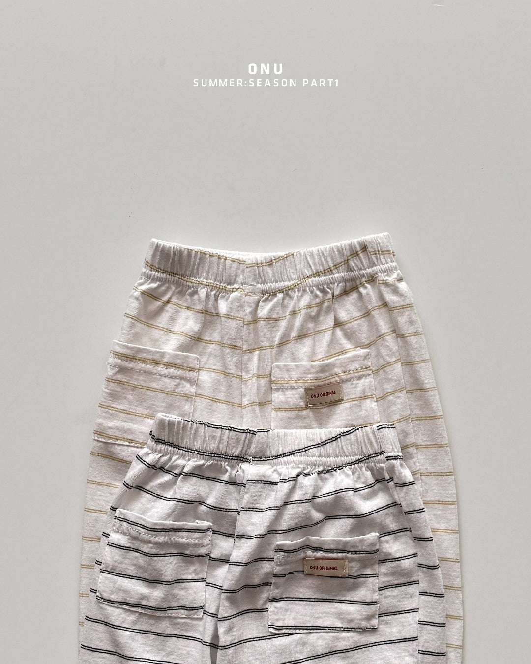 【PREORDER受付終了、ご希望はお問い合わせください。】19.Striped cropped pants (8/10 length)