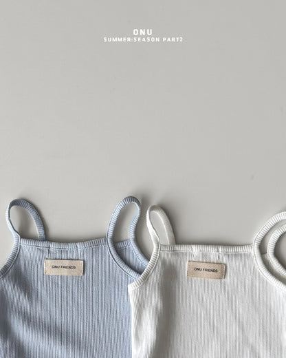 【期間限定 PRE-ODER】6.Ribbed Strap Sleeveless Top