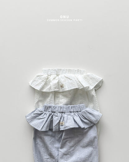 【PREORDER受付終了、ご希望はお問い合わせください。】27.Frill bloomer pants