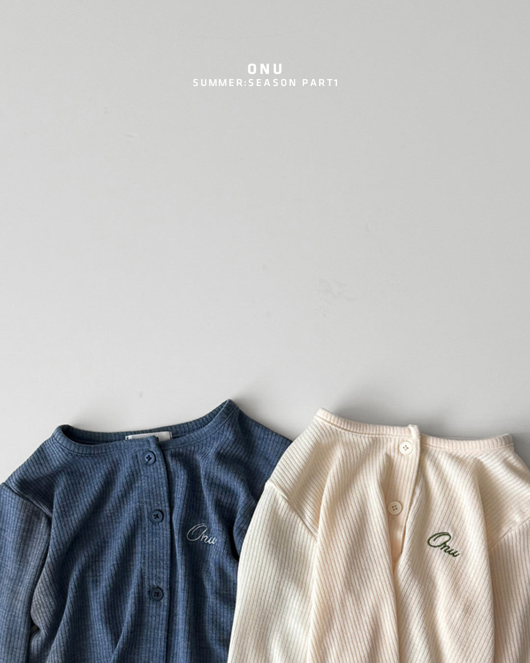 【PREORDER受付終了、ご希望はお問い合わせください。】34.Summer ribbed cardigan