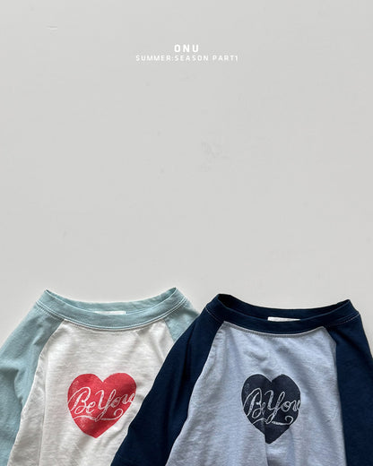 【PREORDER受付終了、ご希望はお問い合わせください。】06.Heart 3/4 sleeve tee