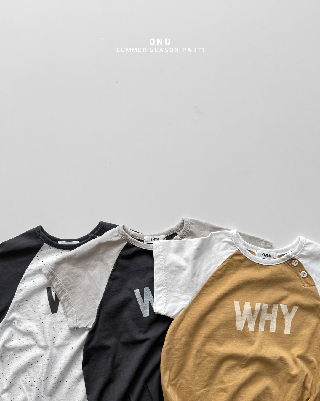 【PREORDER受付終了、ご希望はお問い合わせください。】48.Baby WHY raglan suit