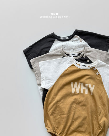 【PREORDER受付終了、ご希望はお問い合わせください。】48.Baby WHY raglan suit