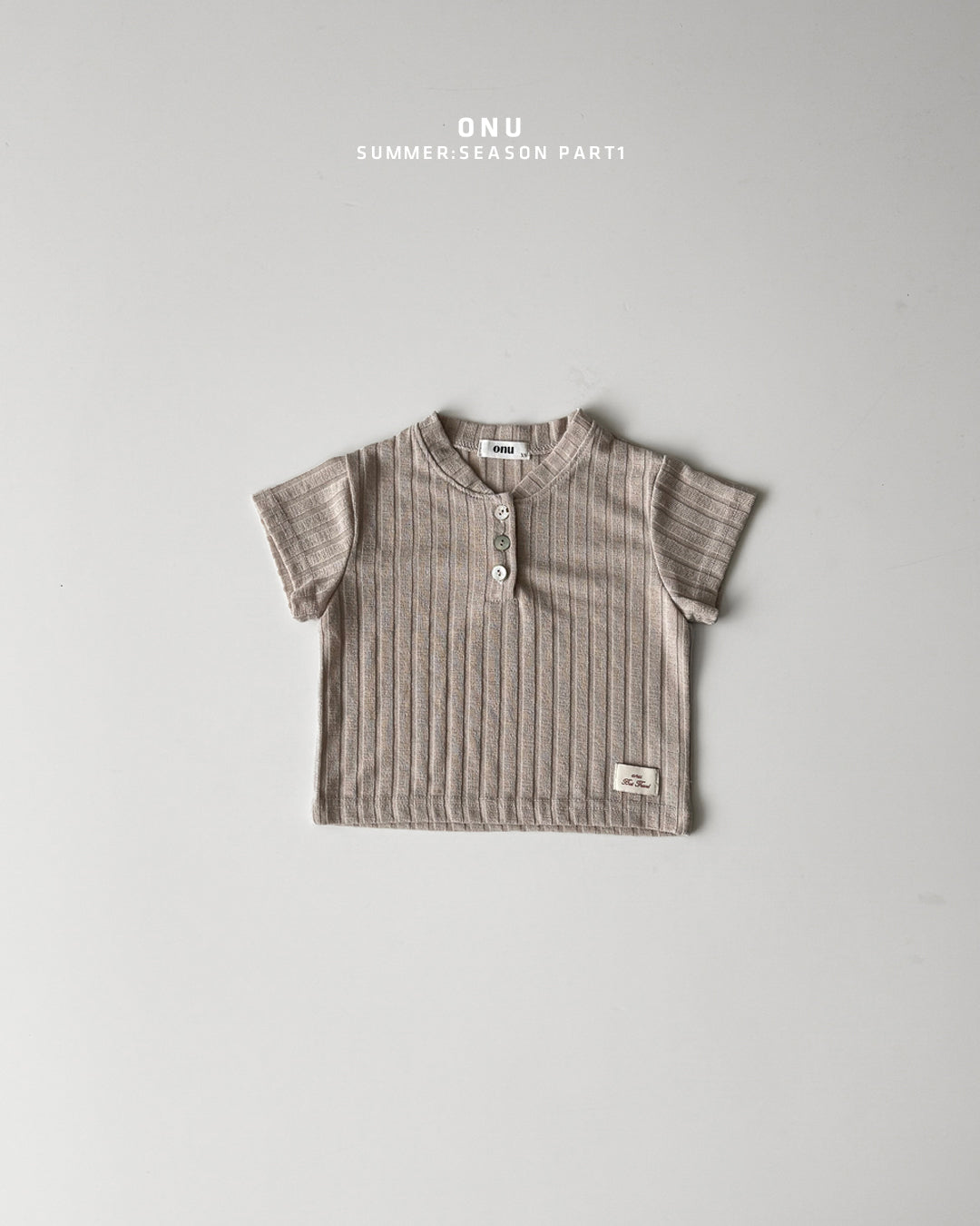 【PREORDER受付終了、ご希望はお問い合わせください。】41.Ribbed button tee