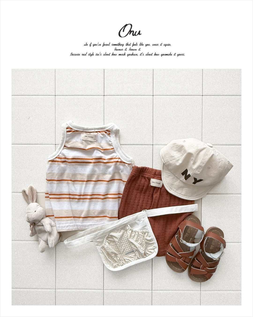 【PREORDER受付終了、ご希望はお問い合わせください。】07.Striped ribbed sleeveless top