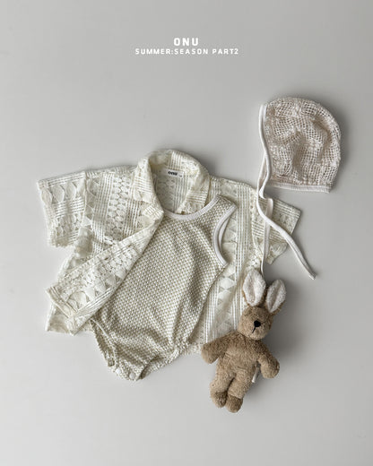 【期間限定 PRE-ODER】14.Bébé Mesh Bonnet