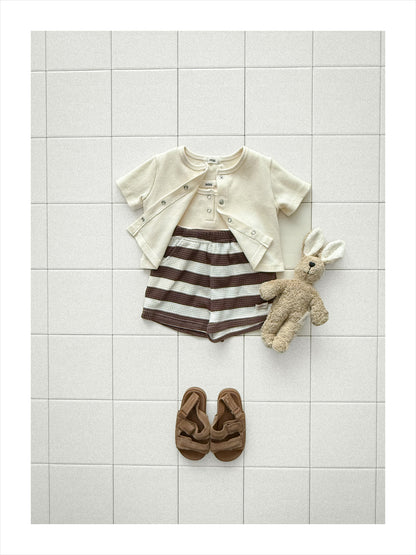 【PREORDER受付終了、ご希望はお問い合わせください。】29.Mini waffle sleeveless top