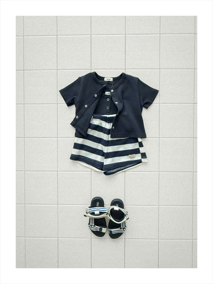 【PREORDER受付終了、ご希望はお問い合わせください。】28.Waffle short sleeve cardigan