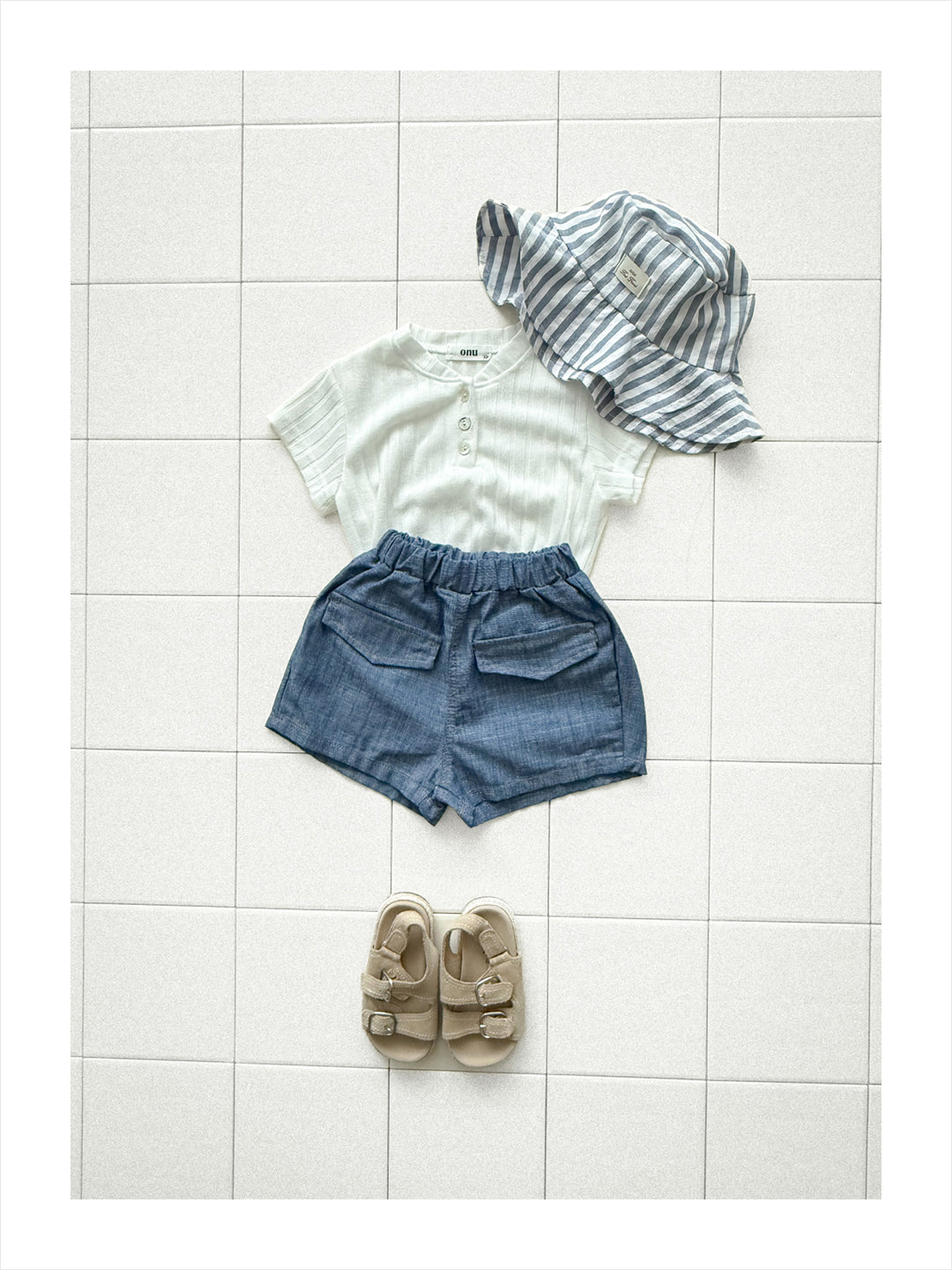 【PREORDER受付終了、ご希望はお問い合わせください。】41.Ribbed button tee