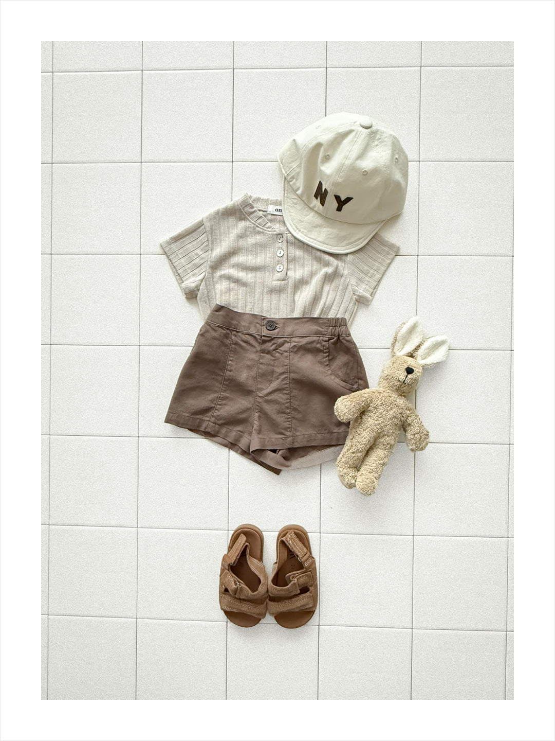 【PREORDER受付終了、ご希望はお問い合わせください。】41.Ribbed button tee