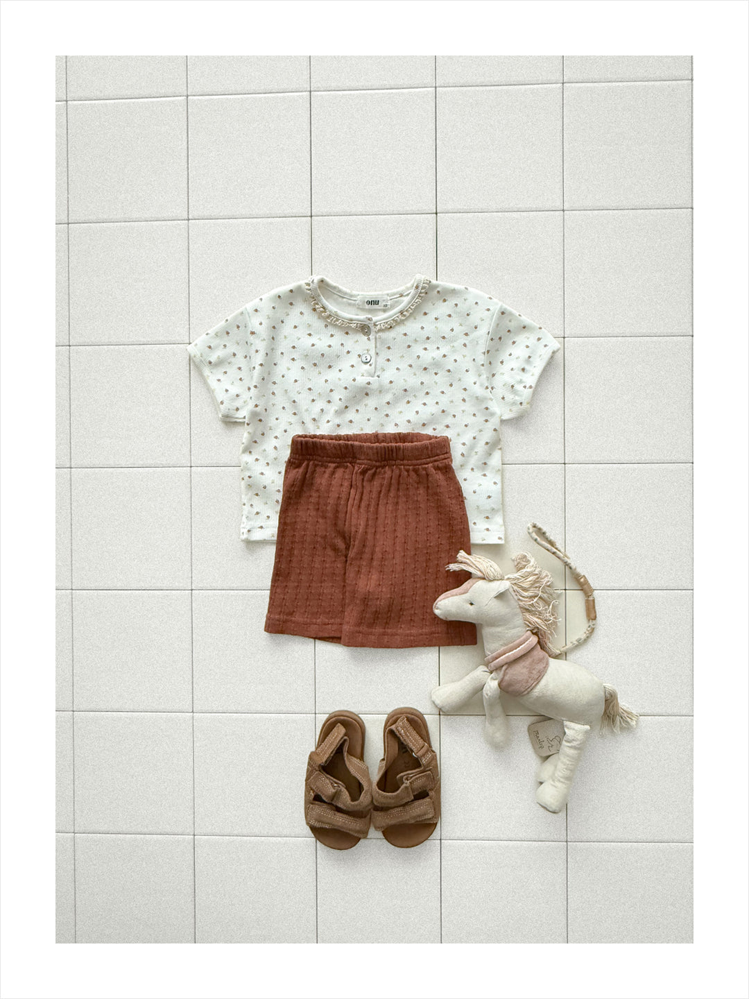 【PREORDER受付終了、ご希望はお問い合わせください。】31.Flower lace tee