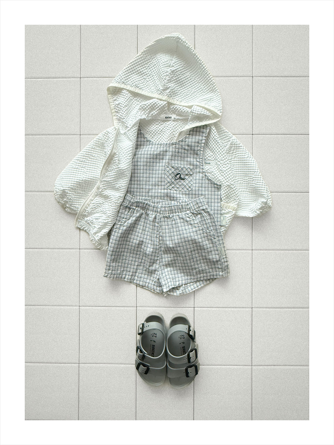 【PREORDER受付終了、ご希望はお問い合わせください。】44.Check sleeveless top