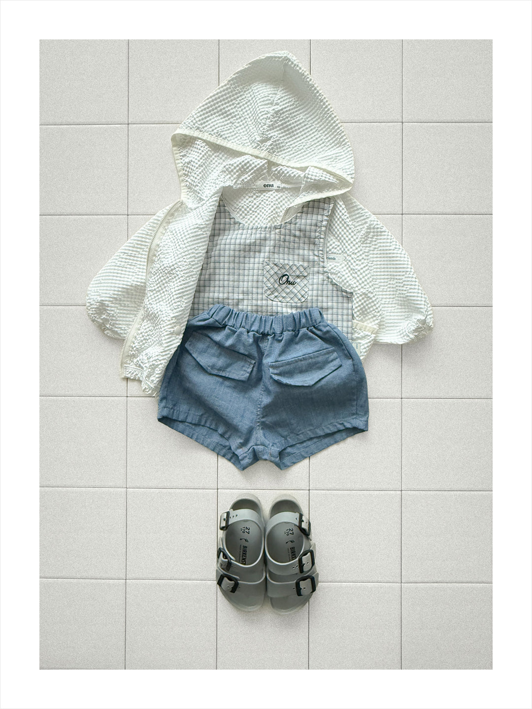【PREORDER受付終了、ご希望はお問い合わせください。】45.Check shorts