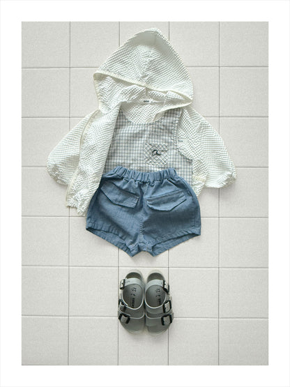 【PREORDER受付終了、ご希望はお問い合わせください。】45.Check shorts