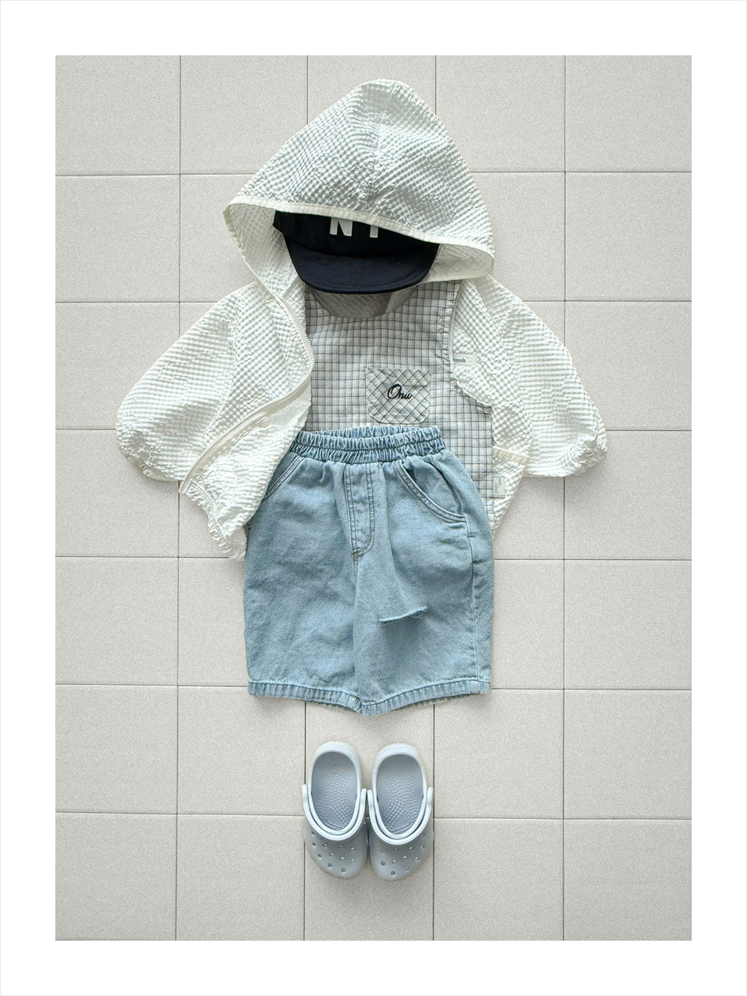 【PREORDER受付終了、ご希望はお問い合わせください。】44.Check sleeveless top