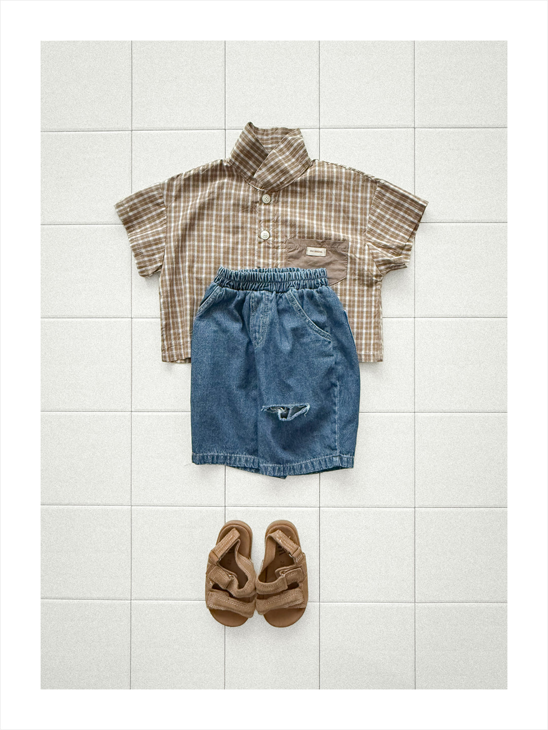 【PREORDER受付終了、ご希望はお問い合わせください。】42.Summer check shirt