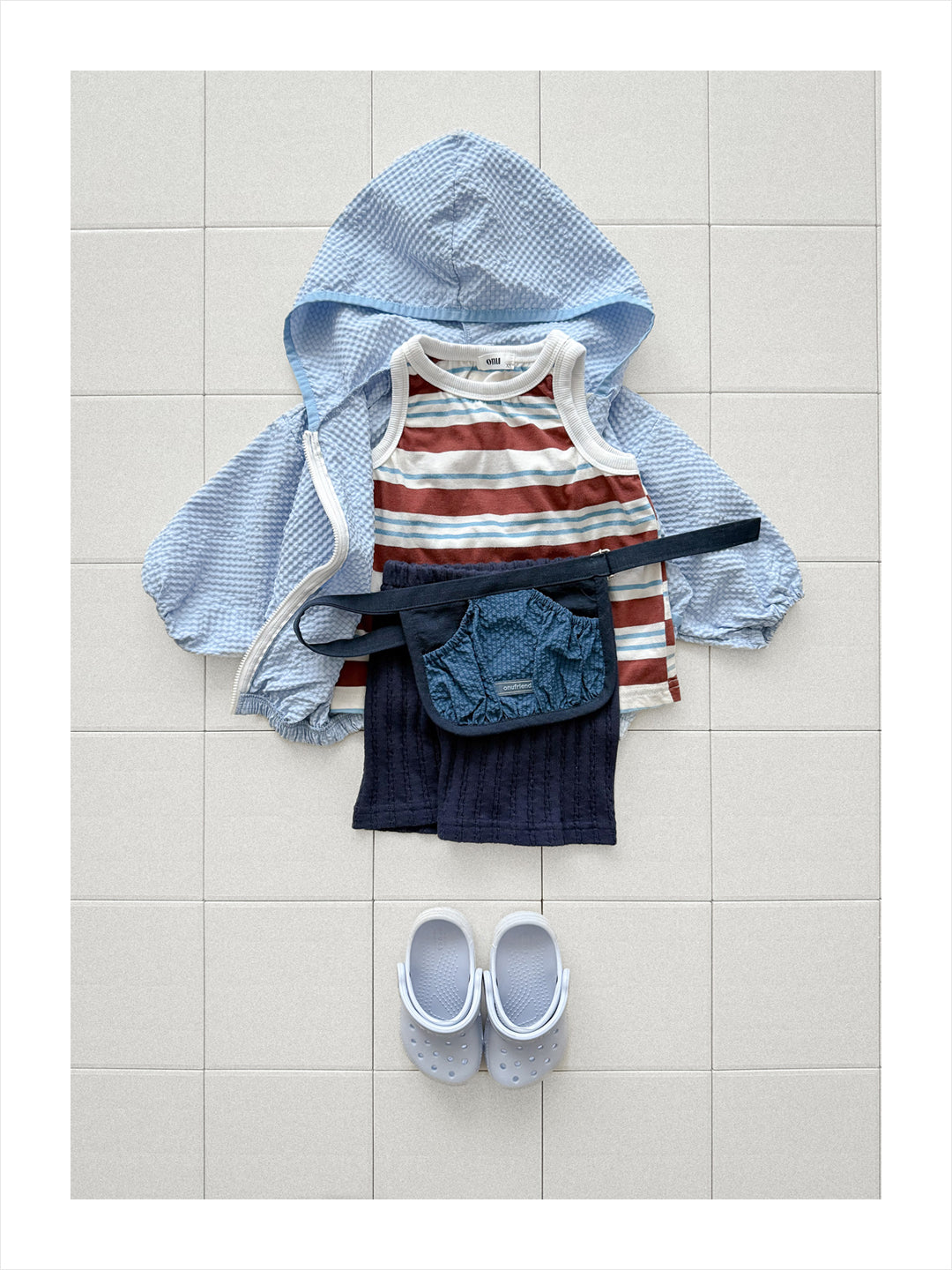 【PREORDER受付終了、ご希望はお問い合わせください。】07.Striped ribbed sleeveless top