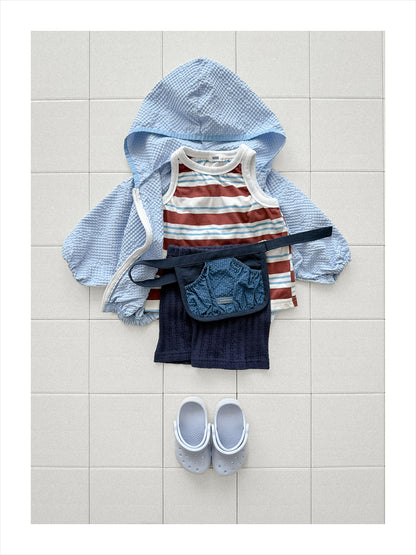 【PREORDER受付終了、ご希望はお問い合わせください。】07.Striped ribbed sleeveless top