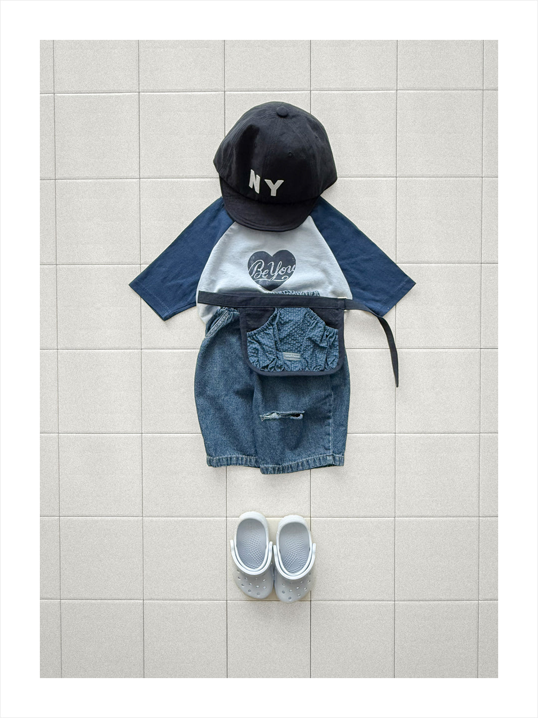 【PREORDER受付終了、ご希望はお問い合わせください。】06.Heart 3/4 sleeve tee