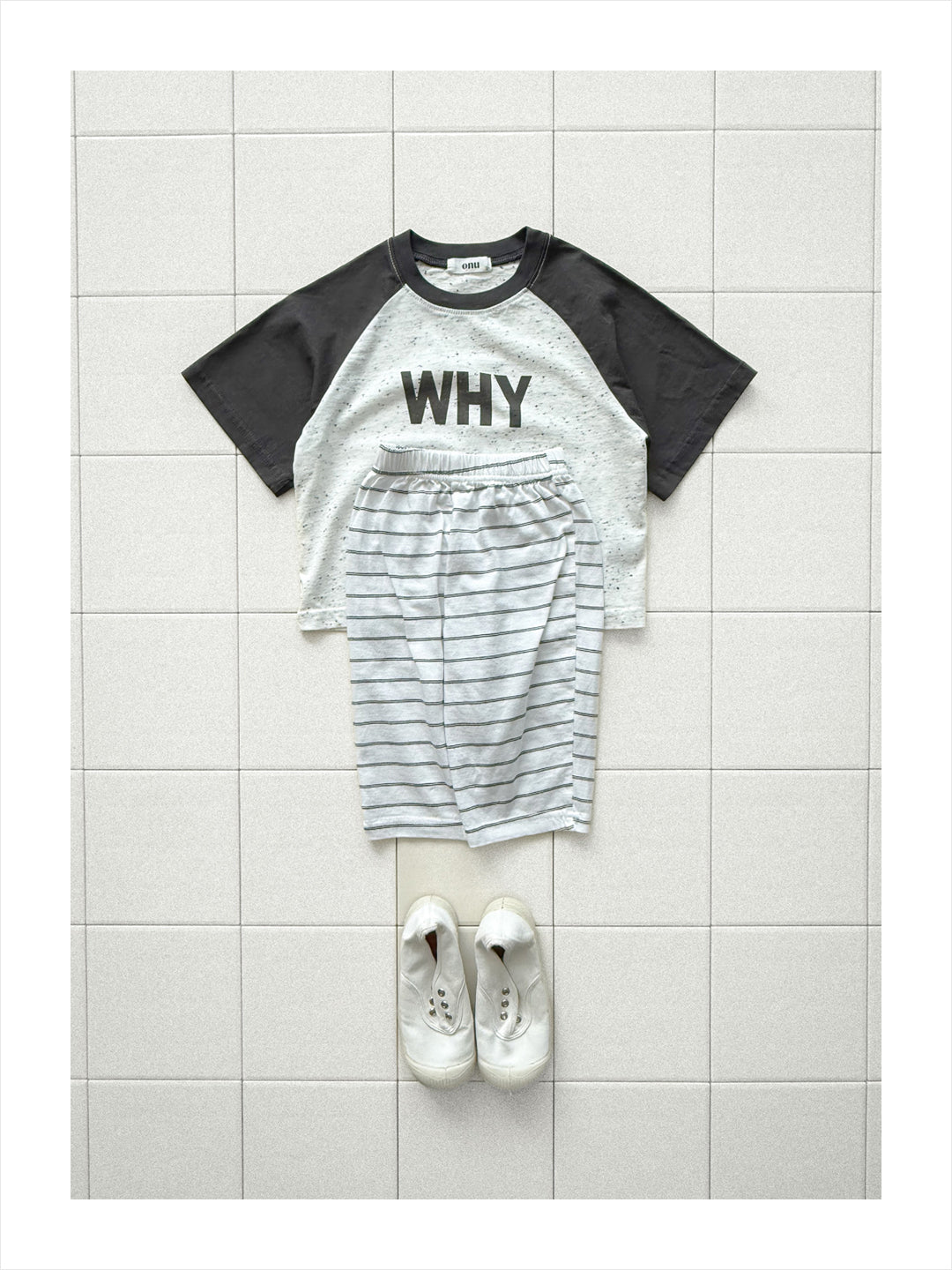 【PREORDER受付終了、ご希望はお問い合わせください。】19.Striped cropped pants (8/10 length)
