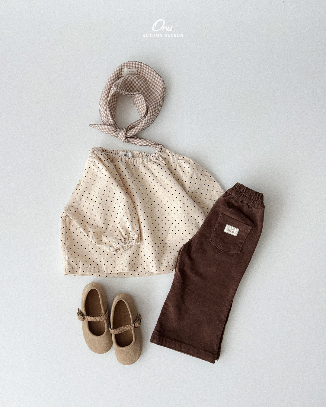 21. Dot Shirring Blouse