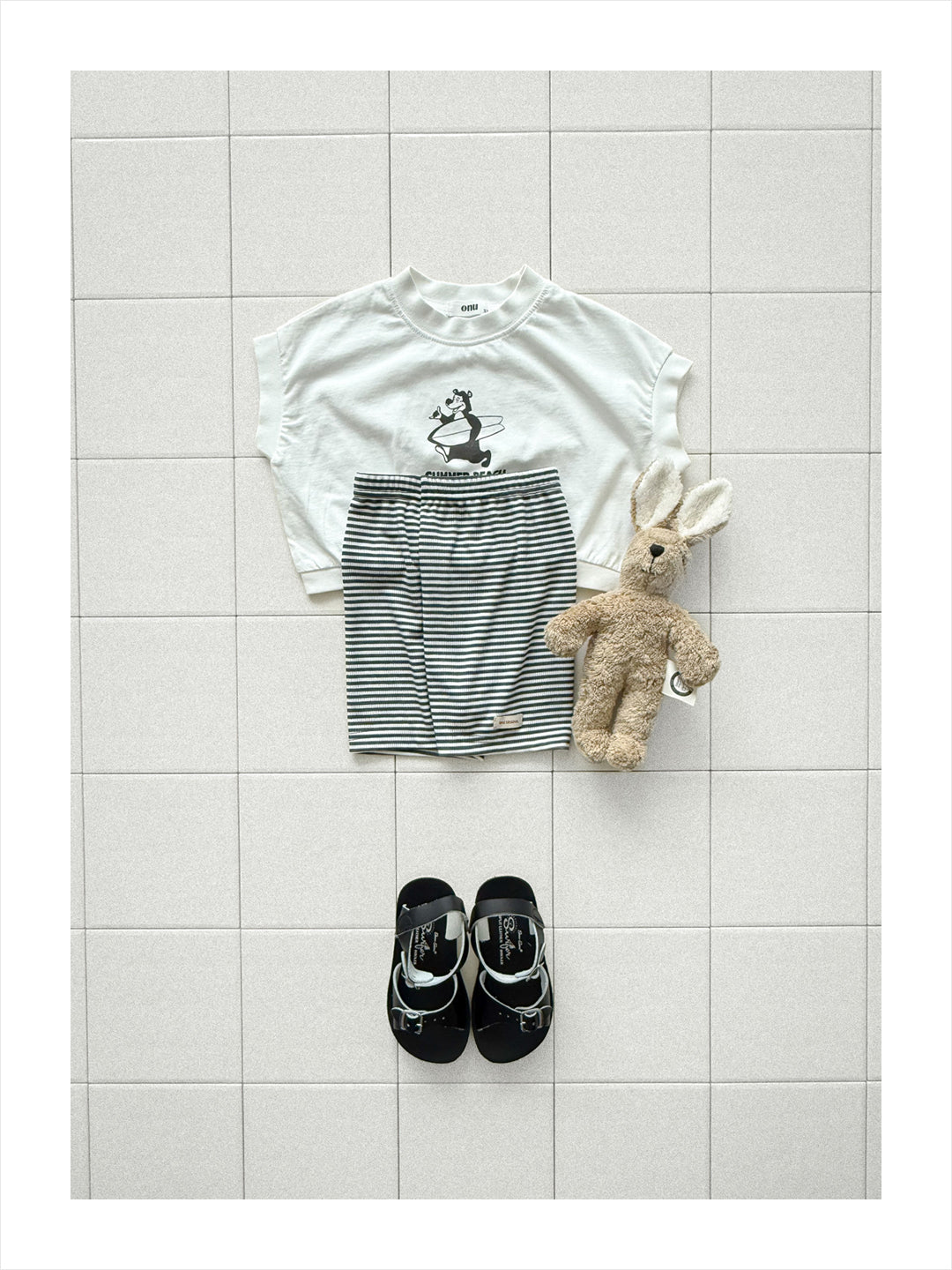 【PREORDER受付終了、ご希望はお問い合わせください。】16.Surfing bear tee
