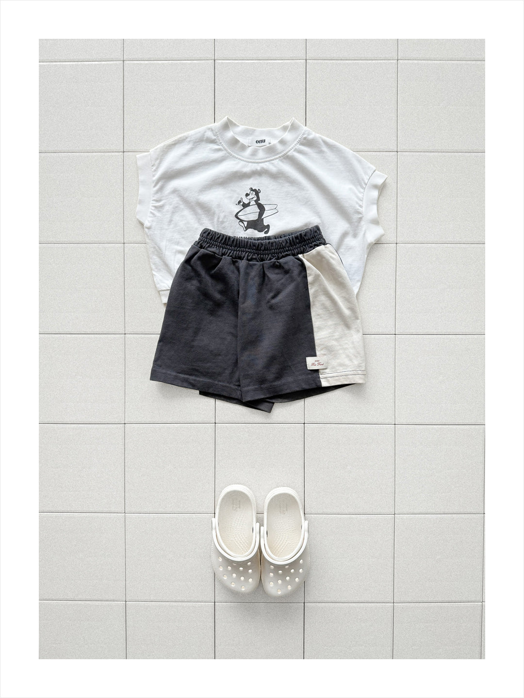 【PREORDER受付終了、ご希望はお問い合わせください。】16.Surfing bear tee