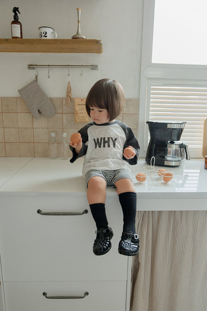 【PREORDER受付終了、ご希望はお問い合わせください。】09.WHY raglan tee