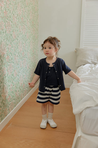 【PREORDER受付終了、ご希望はお問い合わせください。】28.Waffle short sleeve cardigan