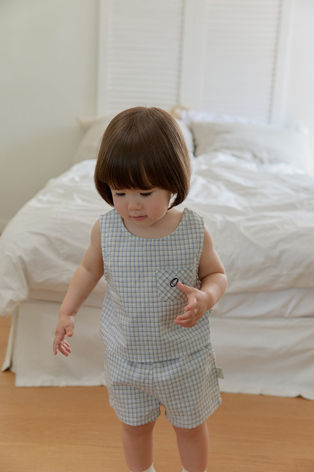 【PREORDER受付終了、ご希望はお問い合わせください。】44.Check sleeveless top