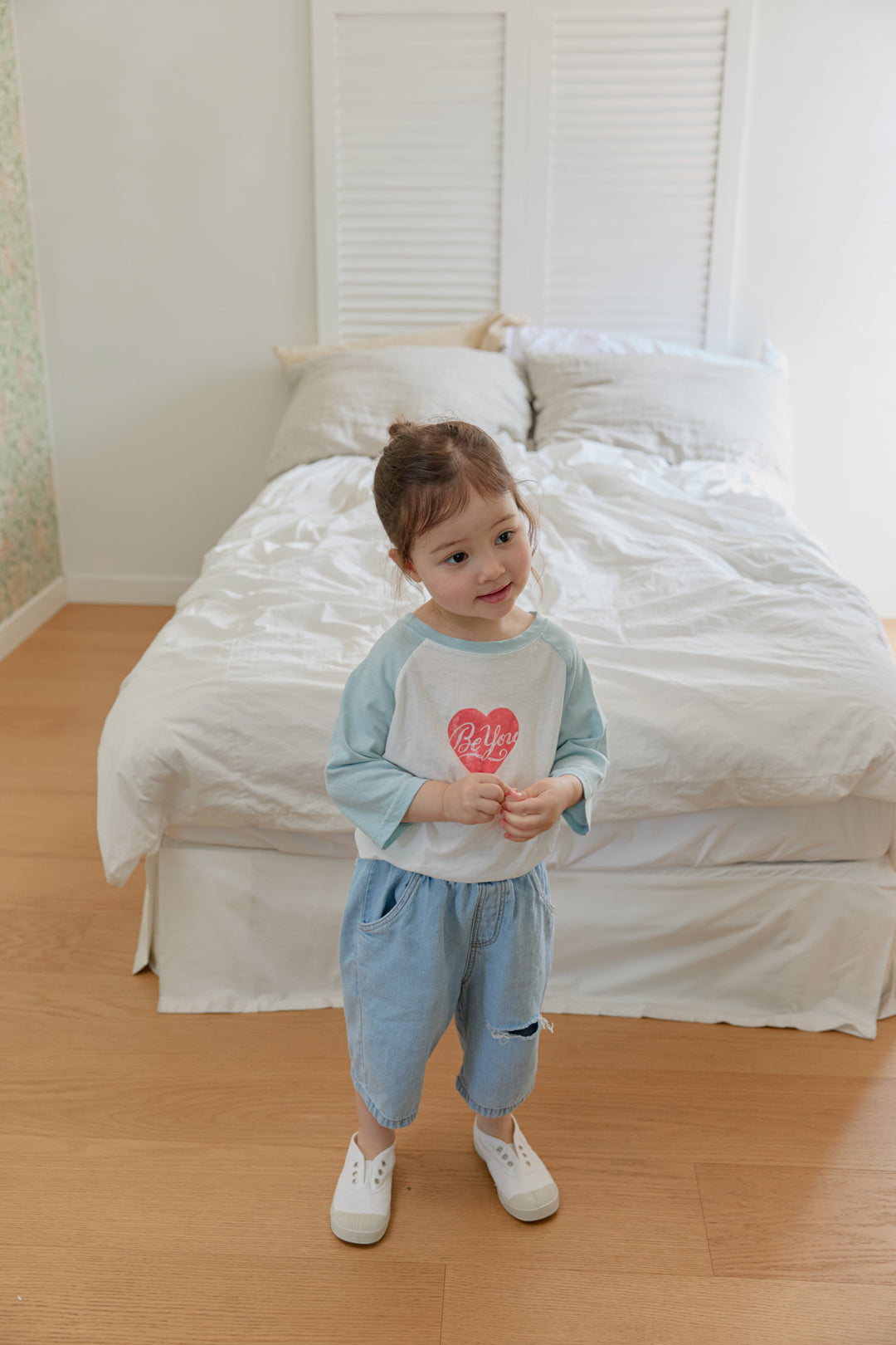 【PREORDER受付終了、ご希望はお問い合わせください。】06.Heart 3/4 sleeve tee