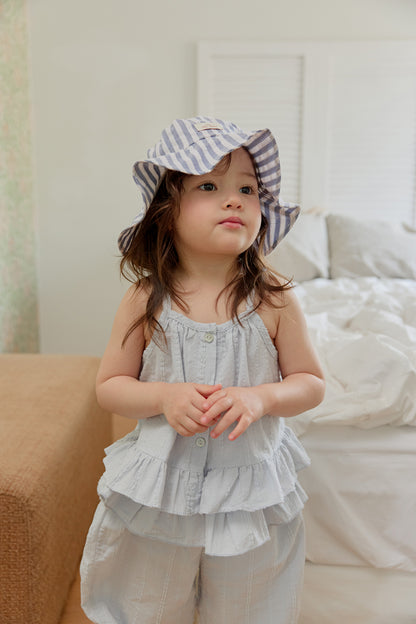 【PREORDER受付終了、ご希望はお問い合わせください。】26.Frill sleeveless blouse