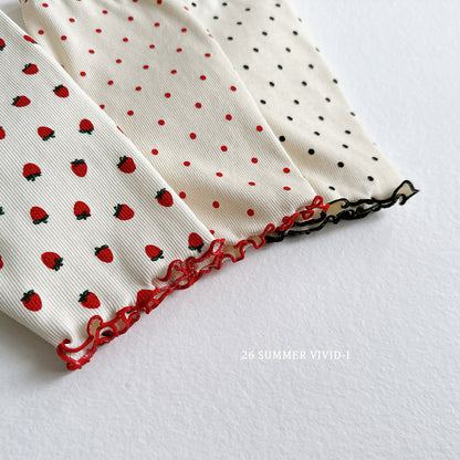 【PREORDER受付終了、ご希望はお問い合わせください。】41.Strawberry Dot Leggings