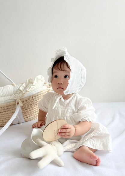 ｟送料無料｠退院着から1歳頃まで / petit baby dress + bonnet