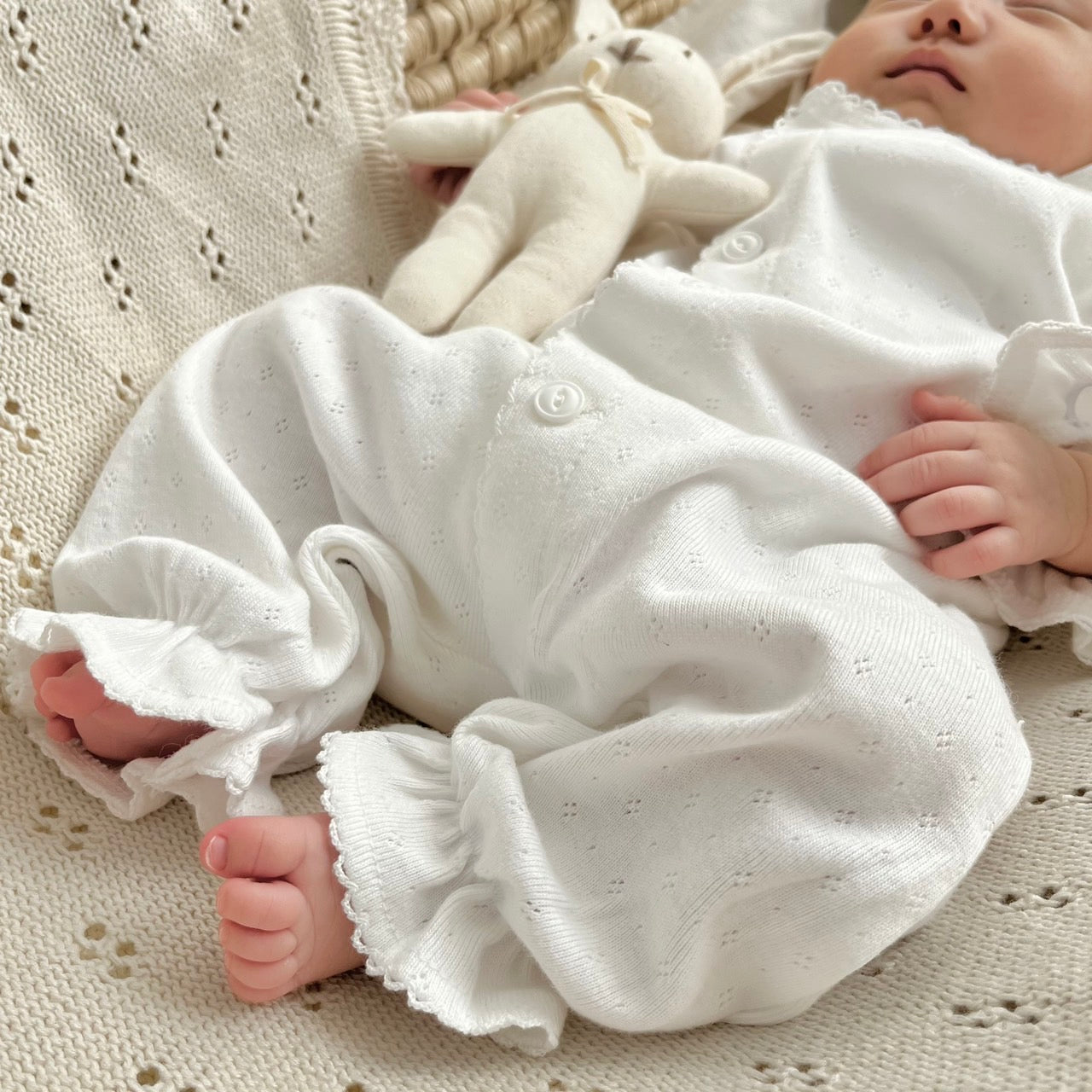 ｟送料無料｠【退院着】退院着 / eyelet glory suit